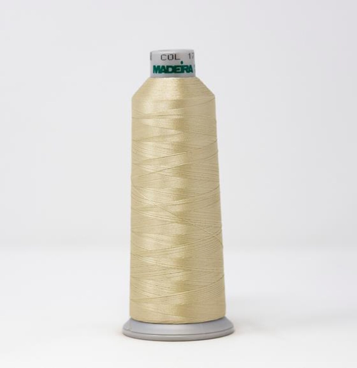 Polyneon Machine Embroidery Thread -- 5,500 yards cone -- Champagne Beige Color -- Ref. #1738 by Madeira®